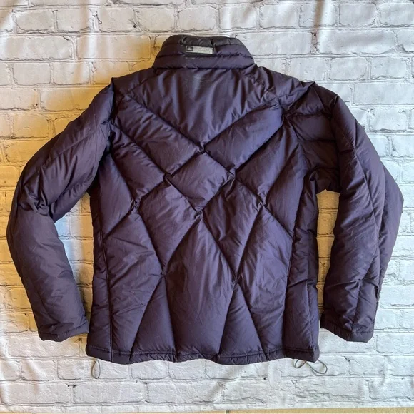 REI Goose Down Womens Burgundy Puffer Jacket Medium Winter Gorpcore Full Zip - Picture 13 of 16